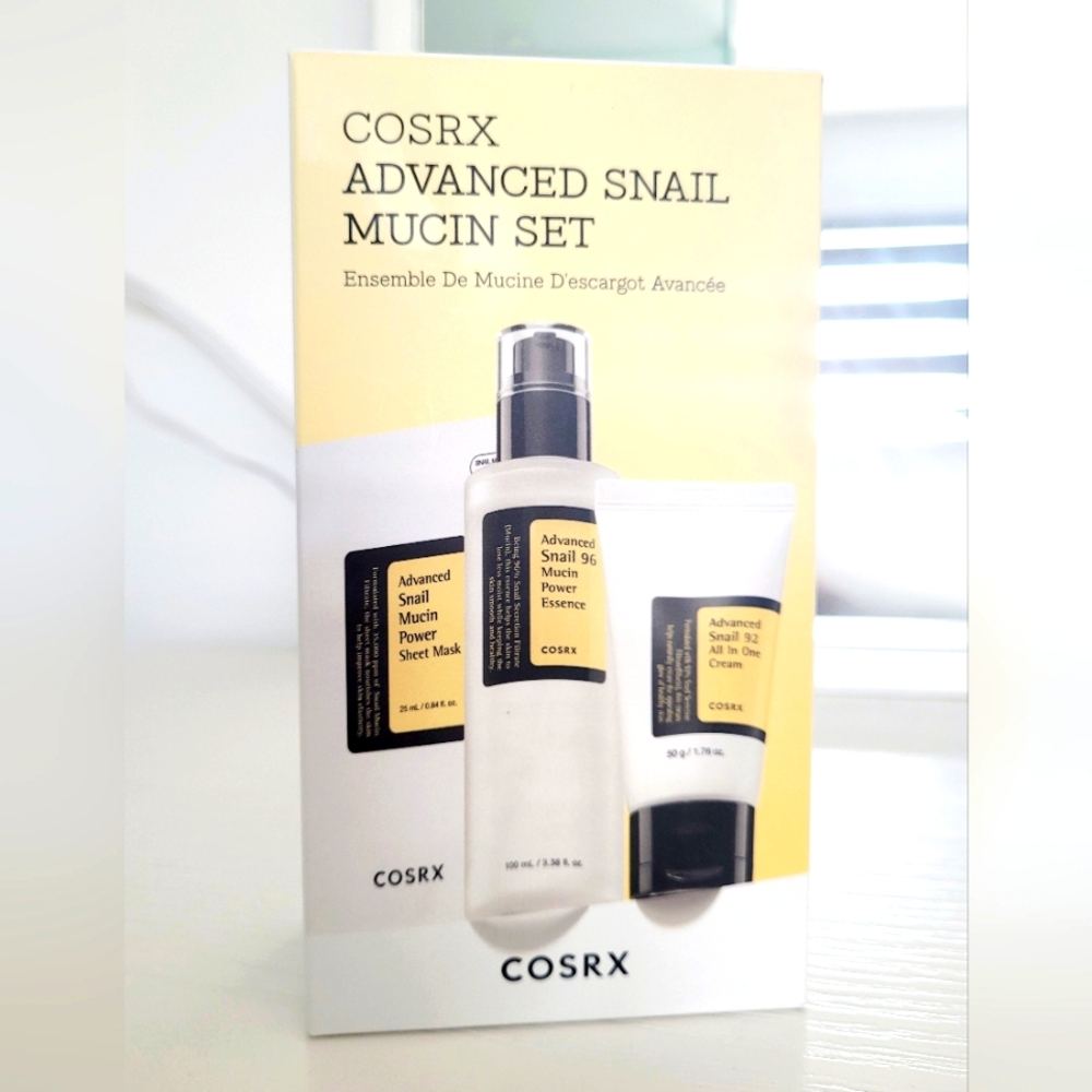 COREX Advanced Snail Mucin Set: Power Essence, All-in-One Cream and Mask Sheet